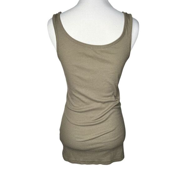 Hinge Ribbed Tank Top A Nordstrom Brand Green Medium - Picture 4 of 7